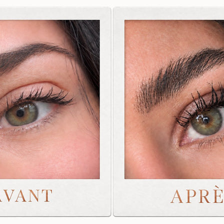 Avant après Lashéa — Anaïs, fondatrice : cils plus longs et plus fournis avec le rituel sérum le soir et mascara le jour, photo réelle non retouchée